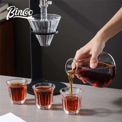 BINCOO L-Shaped Cold Brew Coffee Dripper Cold Brew Drip Coffee Maker Ice Brew Drip-Style Low-Temperature Slow-Brewed Coffee Extract