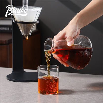 BINCOO L-Shaped Cold Brew Coffee Dripper Cold Brew Drip Coffee Maker Ice Brew Drip-Style Low-Temperature Slow-Brewed Coffee Extract