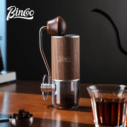 BINCOO Manual Coffee Grinder Coffee Bean Mill CNC420 6-Star Steel Core Portable for Home Office and Outdoor Use