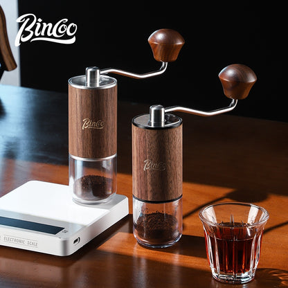 BINCOO Manual Coffee Grinder Coffee Bean Mill CNC420 6-Star Steel Core Portable for Home Office and Outdoor Use