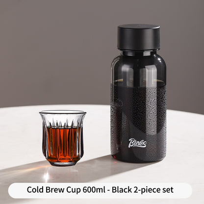 BINCOO 500ML Tritan Cold Brew Coffee Cup Accompanying Tea Cup  in Summer Portable Simple