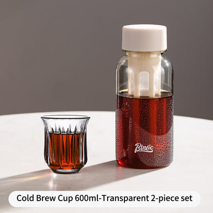 BINCOO 500ML Tritan Cold Brew Coffee Cup Accompanying Tea Cup  in Summer Portable Simple