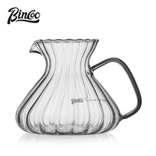 BINCOO Coffee Glass Pour-Over Kettle V60 Glass Filter Set for Home Office and Outdoor 500ML/650ML