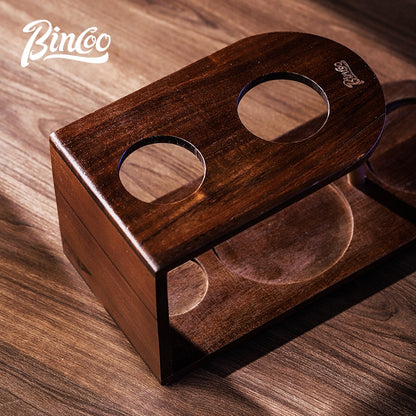 BINCOO Hand Brewing Solid Wood Bracket Coffee Set Household Small Pour-Over Coffee Stand Set with Manual Grinder