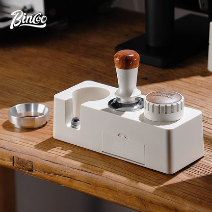 BINCOO Coffee Tamper Base Set Espresso Machine Handle Tamper Base Dose Dispenser Tamper Hammer Set Coffee Equipment Storage Set 51MM/58MM
