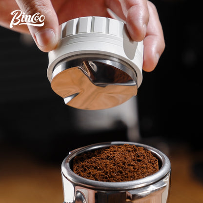 BINCOO Coffee Tamper Base Set Espresso Machine Handle Tamper Base Dose Dispenser Tamper Hammer Set Coffee Equipment Storage Set 51MM/58MM