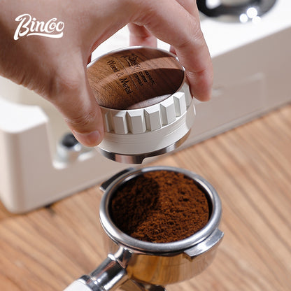 BINCOO Coffee Tamper Base Set Espresso Machine Handle Tamper Base Dose Dispenser Tamper Hammer Set Coffee Equipment Storage Set 51MM/58MM