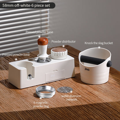 BINCOO Coffee Tamper Base Set Espresso Machine Handle Tamper Base Dose Dispenser Tamper Hammer Set Coffee Equipment Storage Set 51MM/58MM