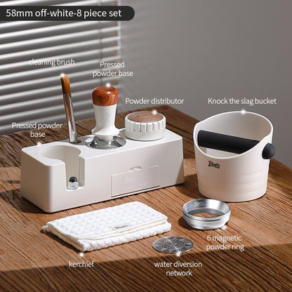 BINCOO Coffee Tamper Base Set Espresso Machine Handle Tamper Base Dose Dispenser Tamper Hammer Set Coffee Equipment Storage Set 51MM/58MM