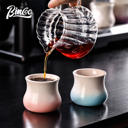 BINCOO Retro Pour-Over Coffee Tasting Cup Ceramic Minimalist Latte Mug Coffee Mug 150ML