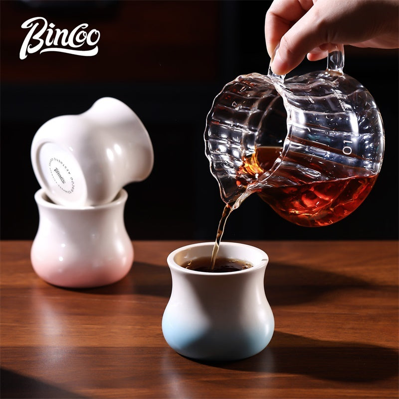 BINCOO Retro Pour-Over Coffee Tasting Cup Ceramic Minimalist Latte Mug Coffee Mug 150ML
