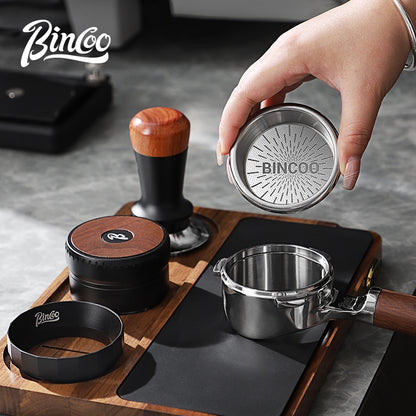 BINCOO Titanium Coffee Precision Powder Bowl Espresso Machine Handle Extraction Powder Bowl 58.5mm Italian Accessory 18g