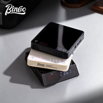 BINCOO Coffee Digital Scale Smart Timing Scale Compact Mini Portable Coffee Scale Precision 0.1g