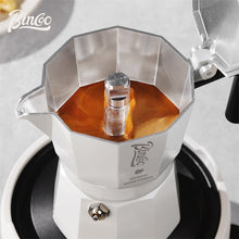 BINCOO Double-Valve Moka Pot Italian Coffee Maker Home Portable Mini Espresso Machine Set Coffee Grinder Bundle Coffee Equipment Set 2Cups