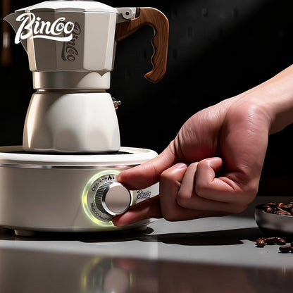 BINCOO Coffee Electric Stove Moka Pot Home Coffee Maker Heating Stove Suitable for Home Office and Outdoor