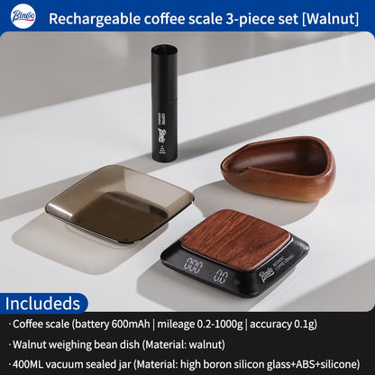 BINCOO Mini Coffee Digital Scale Portable Smart Scale for Weighing Espresso Coffee Beans Scale
