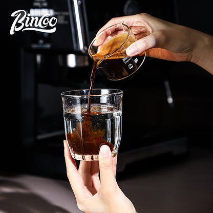 BINCOO Espresso Shot Glass Espresso Measuring Cup Graduated Drip Cup Espresso Ounce Cup Milk Jug 80ML