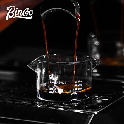 BINCOO Espresso Shot Glass Espresso Measuring Cup Graduated Drip Cup Espresso Ounce Cup Milk Jug 80ML