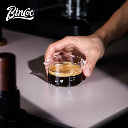 BINCOO Espresso Shot Glass Espresso Measuring Cup Graduated Drip Cup Espresso Ounce Cup Milk Jug 80ML