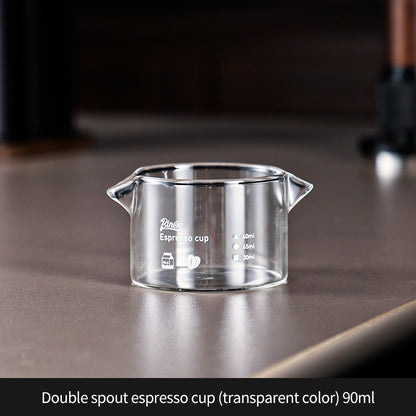 BINCOO Espresso Shot Glass Espresso Measuring Cup Graduated Drip Cup Espresso Ounce Cup Milk Jug 80ML