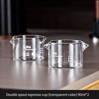 BINCOO Espresso Shot Glass Espresso Measuring Cup Graduated Drip Cup Espresso Ounce Cup Milk Jug 80ML