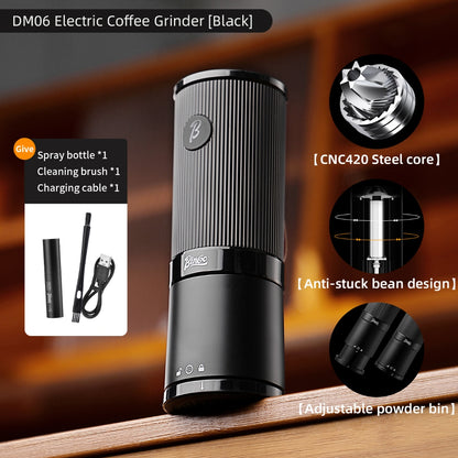 BINCOO DM06 Electric Coffee Grinder Steel Core Coffee Bean Grinder Portable Espresso Coffee Grinder