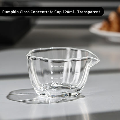 BINCOO Espresso Cup Ounce Cup Glass Measuring Cup with Graduations Milk Jug 120ML