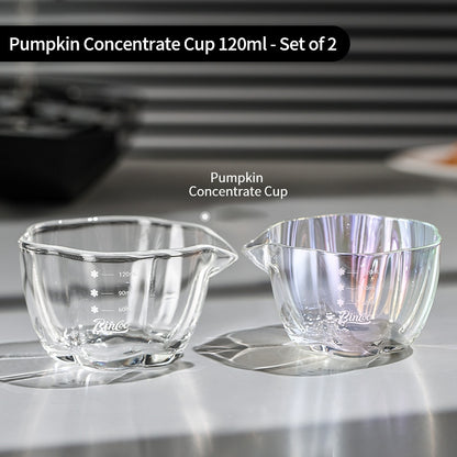 BINCOO Espresso Cup Ounce Cup Glass Measuring Cup with Graduations Milk Jug 120ML