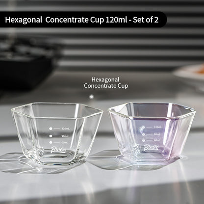 BINCOO Espresso Cup Ounce Cup Glass Measuring Cup with Graduations Milk Jug 120ML