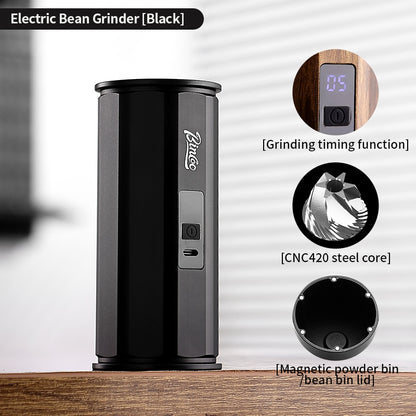 BINCOO Electric Coffee Grinder Portable Hand-Drip Espresso Machine Home Coffee Bean Automatic Grinder with Steel Core