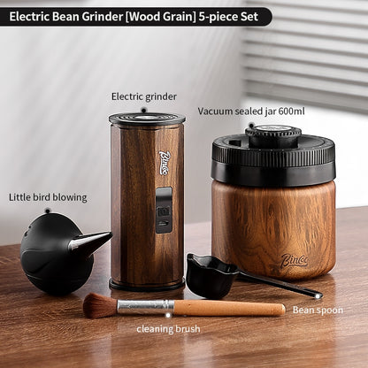 BINCOO Electric Coffee Grinder Portable Hand-Drip Espresso Machine Home Coffee Bean Automatic Grinder with Steel Core