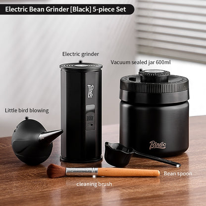 BINCOO Electric Coffee Grinder Portable Hand-Drip Espresso Machine Home Coffee Bean Automatic Grinder with Steel Core