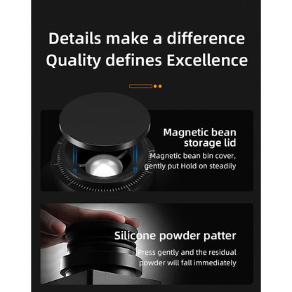 BINCOO DM10 Italian Electric Coffee Grinder Steel Core Coffee Grinder Suit for Home Coffee Bean Mill