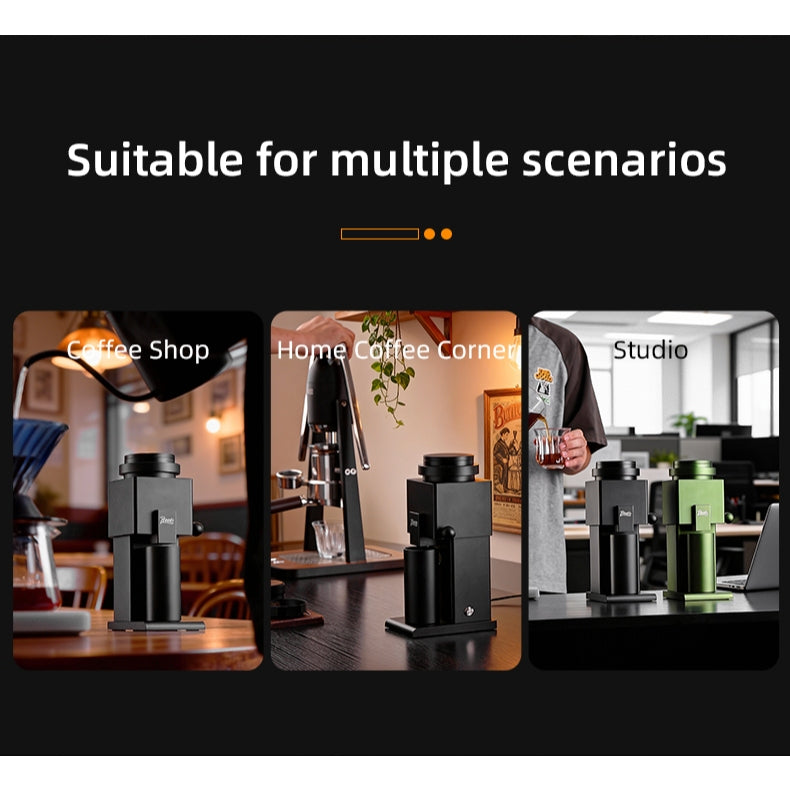 BINCOO DM10 Italian Electric Coffee Grinder Steel Core Coffee Grinder Suit for Home Coffee Bean Mill