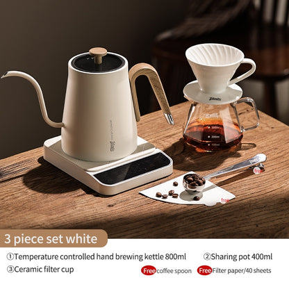 Bincoo Hand Brewing Coffee Pot Set Intelligent Temperature Control Coffee Kettle Filter Cup Sharing Pot Coffee Scale 800ML