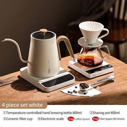 Bincoo Hand Brewing Coffee Pot Set Intelligent Temperature Control Coffee Kettle Filter Cup Sharing Pot Coffee Scale 800ML