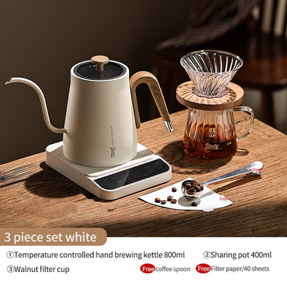 Bincoo Hand Brewing Coffee Pot Set Intelligent Temperature Control Coffee Kettle Filter Cup Sharing Pot Coffee Scale 800ML