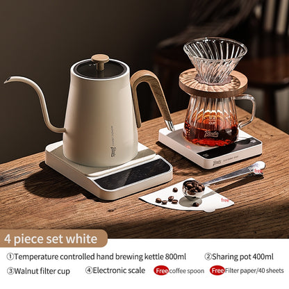 Bincoo Hand Brewing Coffee Pot Set Intelligent Temperature Control Coffee Kettle Filter Cup Sharing Pot Coffee Scale 800ML