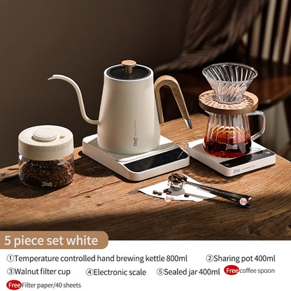 Bincoo Hand Brewing Coffee Pot Set Intelligent Temperature Control Coffee Kettle Filter Cup Sharing Pot Coffee Scale 800ML