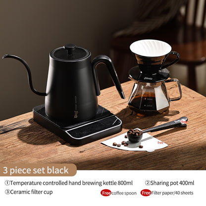 Bincoo Hand Brewing Coffee Pot Set Intelligent Temperature Control Coffee Kettle Filter Cup Sharing Pot Coffee Scale 800ML