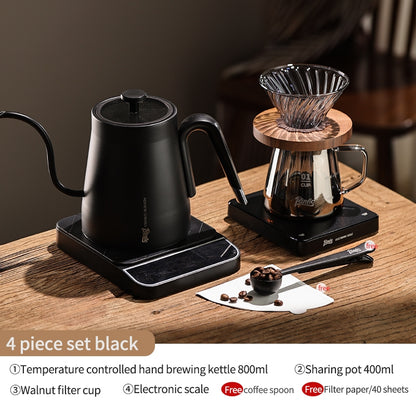 Bincoo Hand Brewing Coffee Pot Set Intelligent Temperature Control Coffee Kettle Filter Cup Sharing Pot Coffee Scale 800ML
