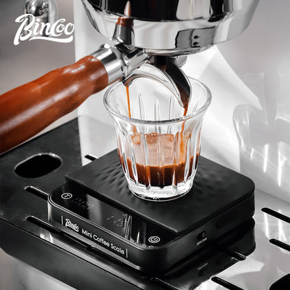 BINCOO Coffee Smart Digital Scale with Static Spray Bottle Set Solid Wood Coffee Bean Dish Coffee Accessories Set