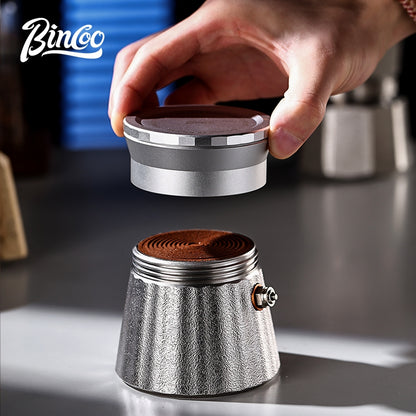 BINCOO Espresso Portafilter Tamper Coffee Powder Press Coffee Powder Packer Prevents Powder Flyaway and Spillage