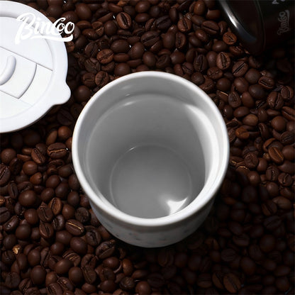 BINCOO Ceramic-lined Coffee Mug Thermal Cup Insulated Coffee Cup Portable for Office Travel and Outdoor 300ML