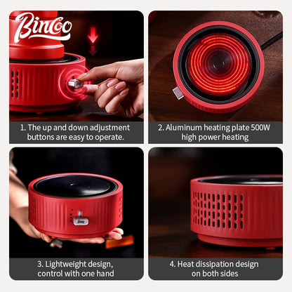 Bincoo 500W Coffee Electric Ceramic Stove Coffee Pot Heating Base Moka Pot Special Electric Furnace  Two Levels