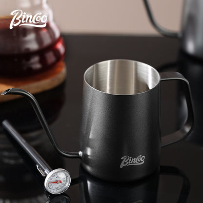 BINCOO Coffee Stainless Steel Hand Brewing Pot Home Brewing Drip-Style Long-Spouted Fine-Nozzle Kettle Camping Outdoor Portable Pour-Over Kettle 350ML/600ML