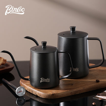 BINCOO Coffee Stainless Steel Hand Brewing Pot Home Brewing Drip-Style Long-Spouted Fine-Nozzle Kettle Camping Outdoor Portable Pour-Over Kettle 350ML/600ML