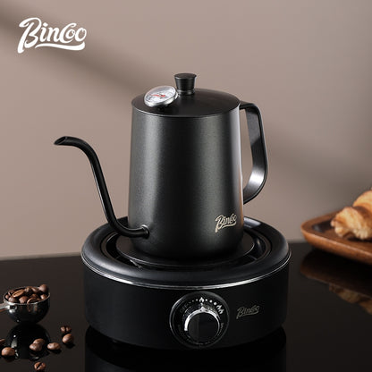 BINCOO Coffee Stainless Steel Hand Brewing Pot Home Brewing Drip-Style Long-Spouted Fine-Nozzle Kettle Camping Outdoor Portable Pour-Over Kettle 350ML/600ML