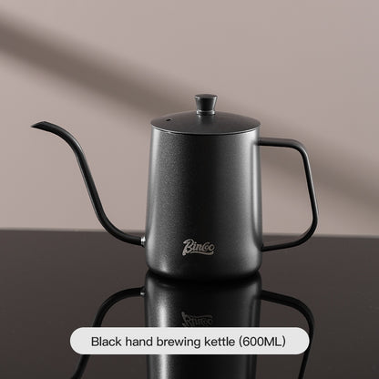 BINCOO Coffee Stainless Steel Hand Brewing Pot Home Brewing Drip-Style Long-Spouted Fine-Nozzle Kettle Camping Outdoor Portable Pour-Over Kettle 350ML/600ML