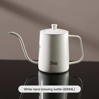 BINCOO Coffee Stainless Steel Hand Brewing Pot Home Brewing Drip-Style Long-Spouted Fine-Nozzle Kettle Camping Outdoor Portable Pour-Over Kettle 350ML/600ML